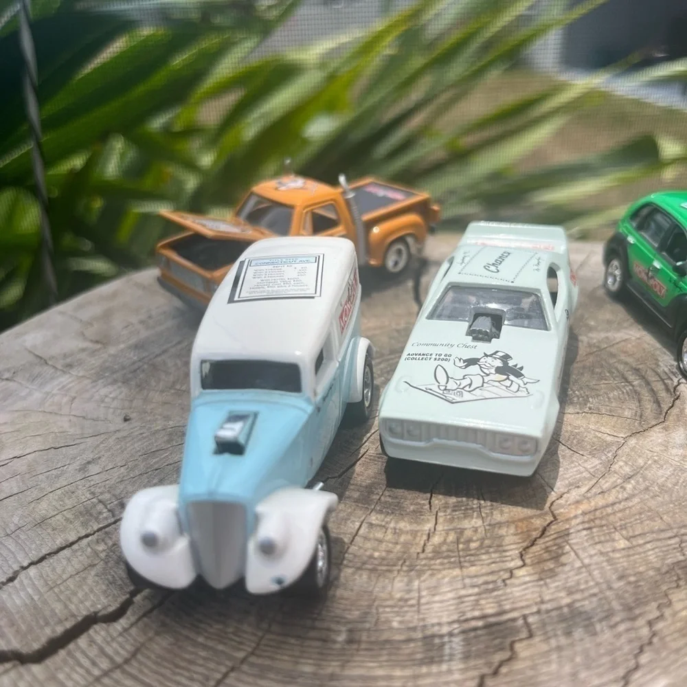 4 Johnny Lighting die cast  Monopoly themed cars-2002